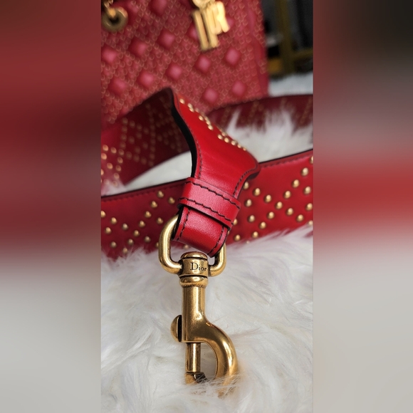 Mini Lambskin Cannage Studded Supple Lady Dior Satchel in full inclusion and COA - Picture 16 of 16